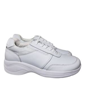 Easy Works by Easy Street Middy White Lace Up Sneakers Sz 8M